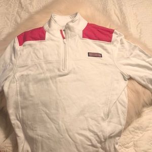 White and pink VV shep shirt